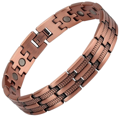 Men's High Quality Copper Wristband with  Neodymium Magnets